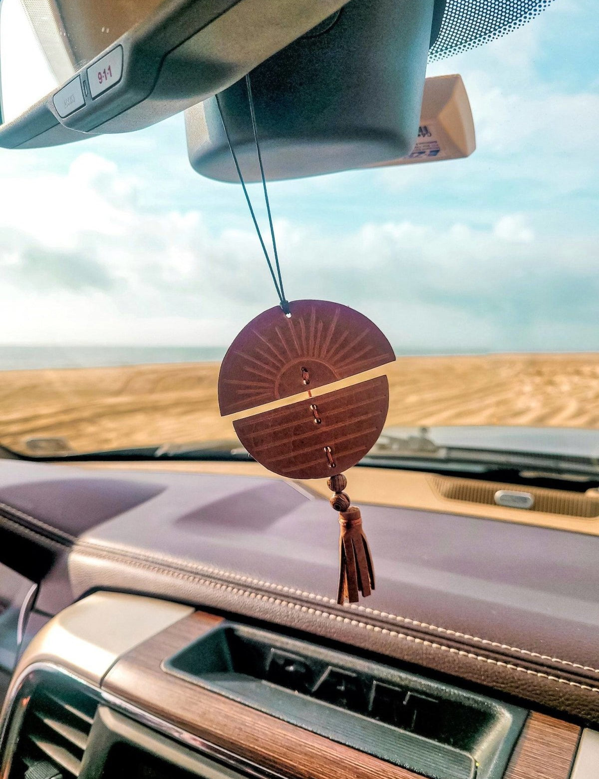 Horizon Leather Air Freshener Tassel - leather air freshner