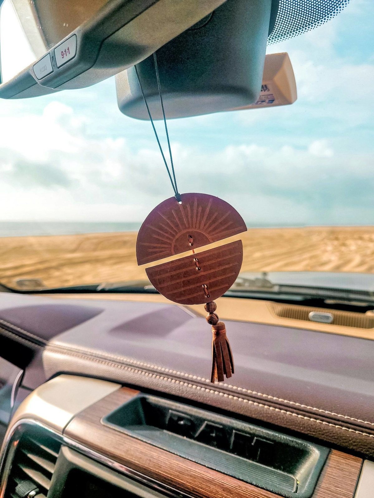 Horizon Leather Air Freshener Tassel - leather air freshner