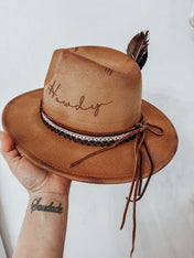 Howdy Distressed Fedora Hat | fedora |
