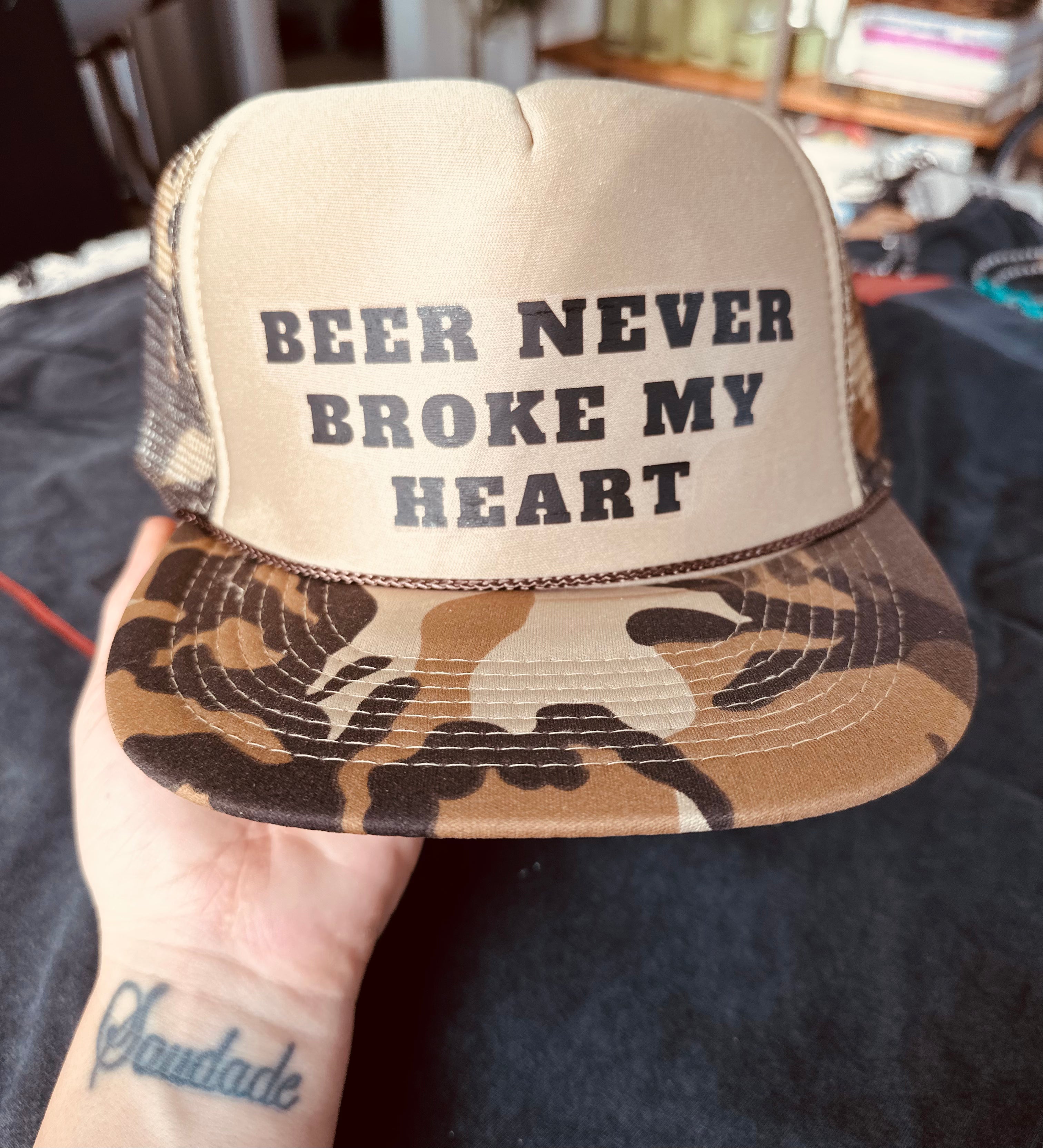 Beer Never Broke My Heart Hat - Western Boho Chic Boutique
