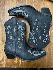 Dixee Mid Calf Western Booties | ladies shoes | Dixee Mid Calf Western Booties - Western Boho Chic Boutique