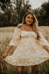 Jolene Tie Back Floral Dress - mini dress