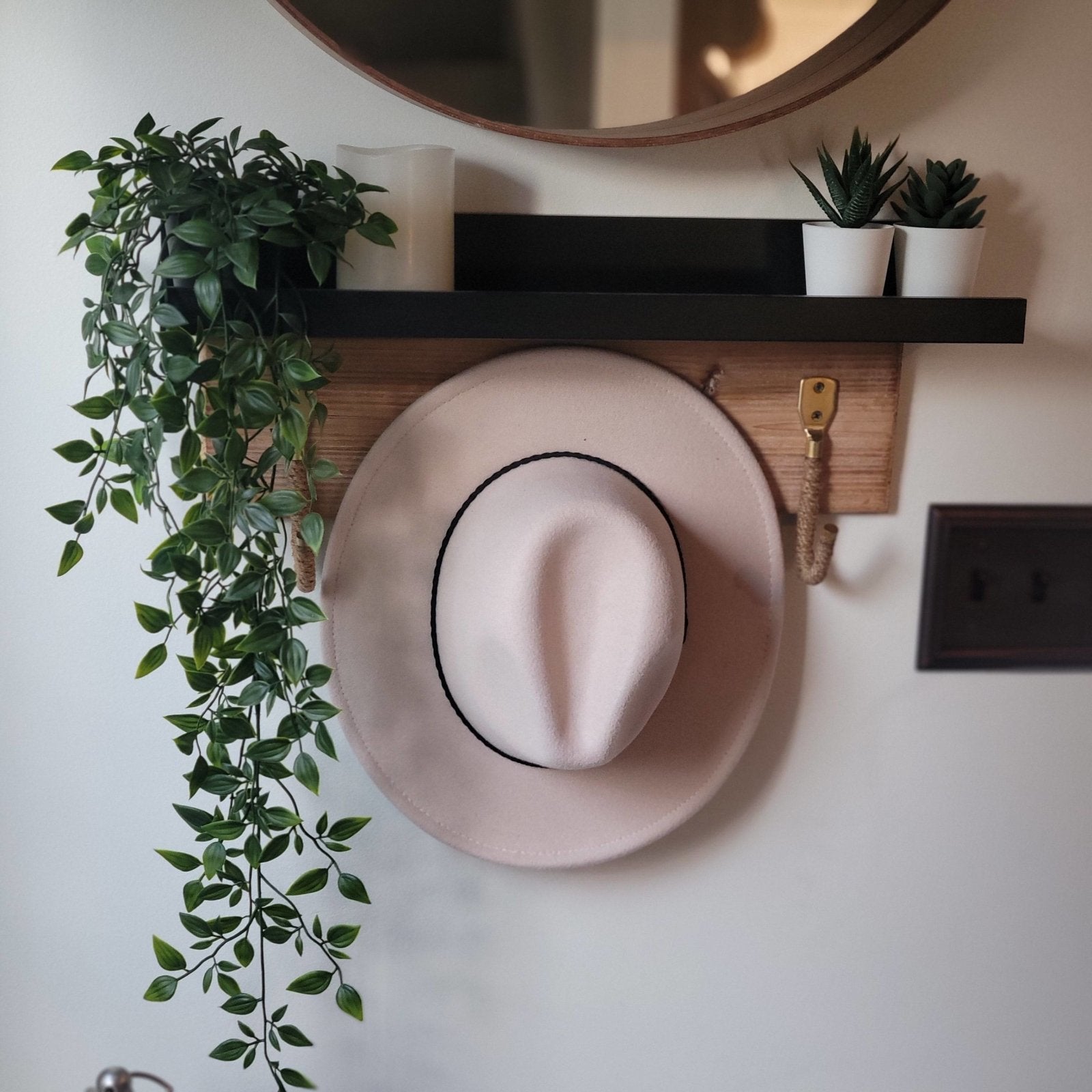 Justine Fedora with Black Belt - fedora