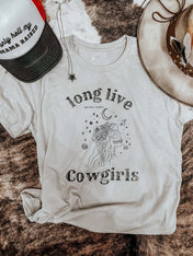 Long Live Cowgirls Desert Skull Western Graphic T-shirt | graphic tee |