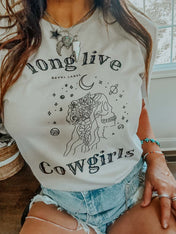 Long Live Cowgirls Desert Skull Western Graphic T-shirt | graphic tee |