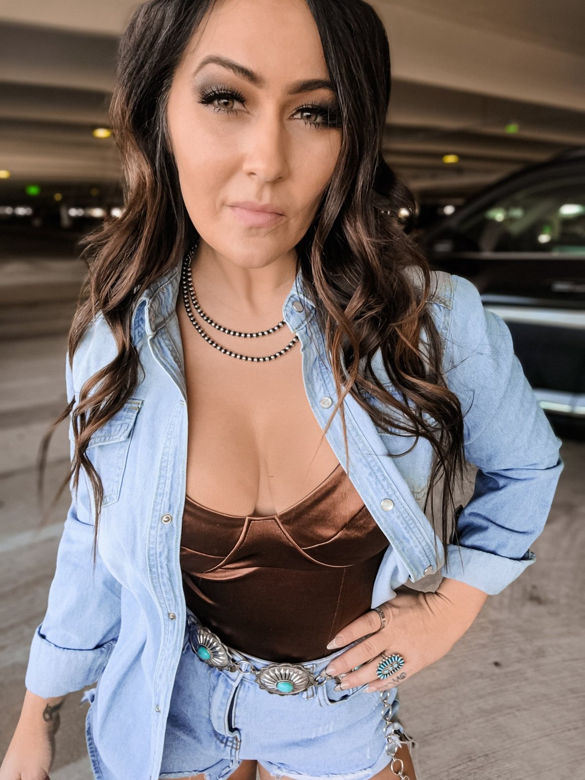 Lyndie Denim Top - Shirts & Tops