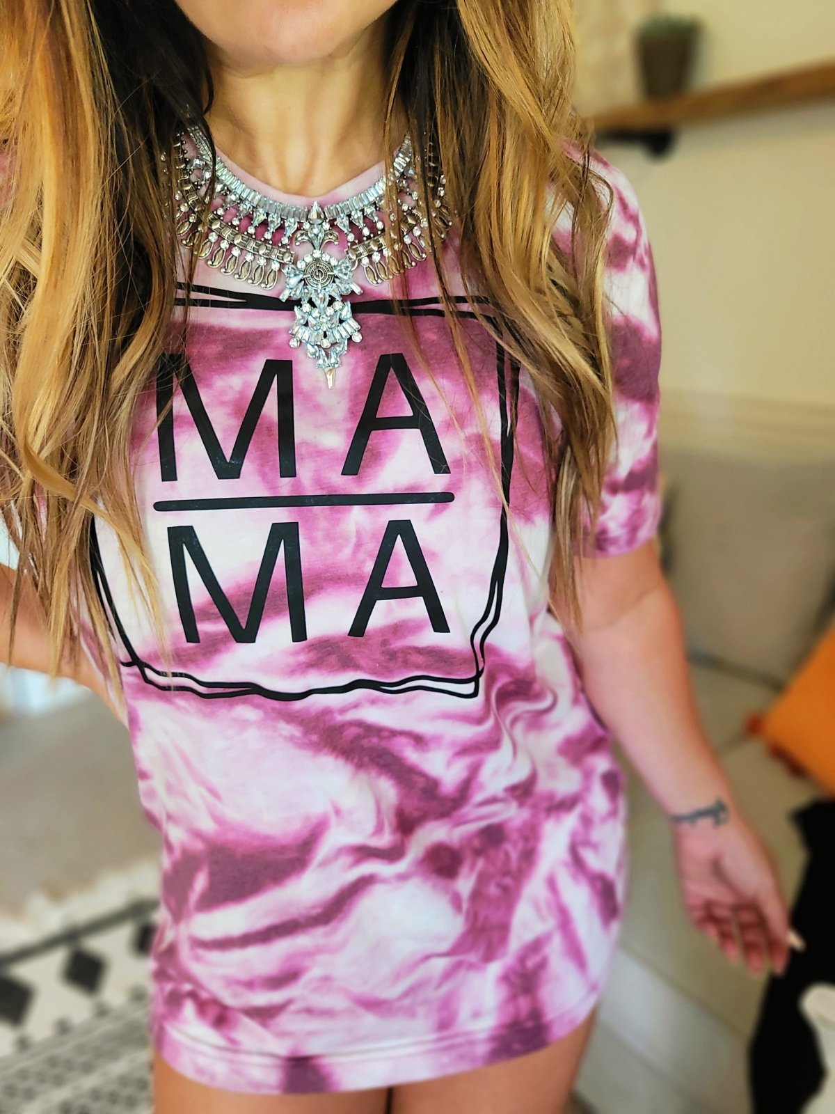 Mama Tie Dye Tee - graphic tee