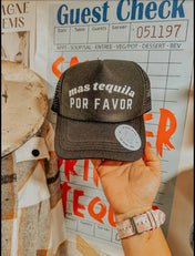 Mas Tequila Por Favor Hat | trucker hat |