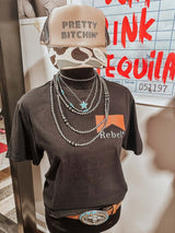 "Midnight Rebel" Women's Western Graphic Tee — Nashville Country Concert & Rodeo Shirt