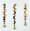 Moon Child Macrame Wall Decor - leather wall hanging