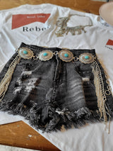 Natalie Rhinestone Shorts