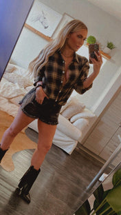 Natalie Rhinestone Shorts | denim shorts | Natalie Rhinestone Shorts - Western Boho Chic Boutique