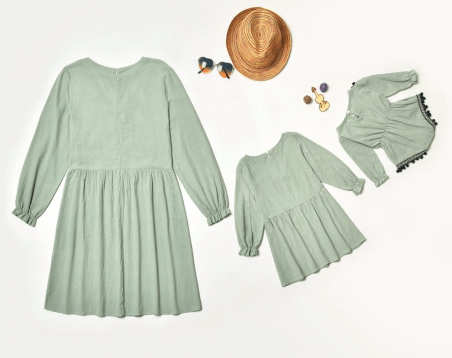 Olive Brunch Dress - Matching Family Outfits