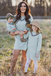 Olive Brunch Dress | Matching Family Outfits | Olive Brunch Dress - Western Boho Chic Boutique