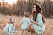 Olive Brunch Dress | Matching Family Outfits | Olive Brunch Dress - Western Boho Chic Boutique
