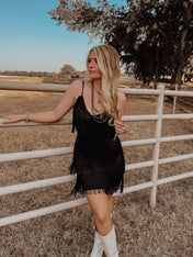 One Chance Fringe Dress | mini dress |