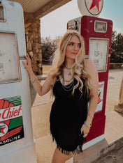 One Chance Fringe Dress | mini dress |