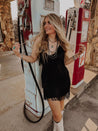 One Chance Fringe Dress - mini dress