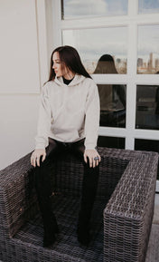 Tan Western Punchy Hoodie | HOODIE | Punchy Hoodie - Western Boho Chic Boutique
