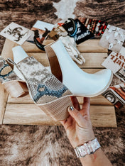 Python Ankle Booties | ladies shoes | Python Ankle Booties