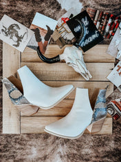 Python Ankle Booties | ladies shoes | Python Ankle Booties