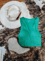 Reese Crop Top - Green
