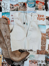 Reese Crop Top - White