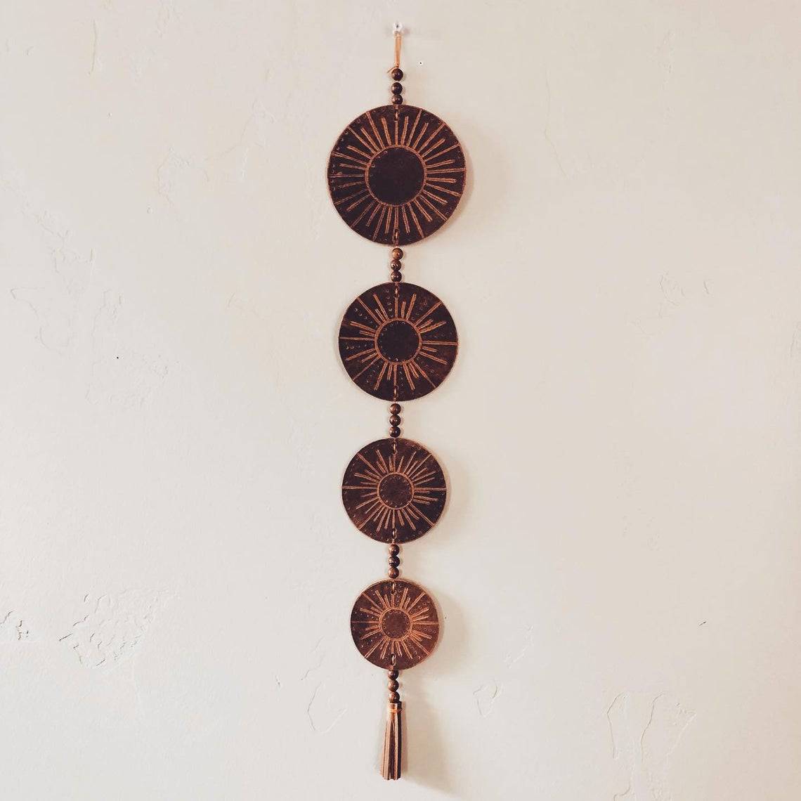 Rise Again Leather Wall Decor - leather wall hanging