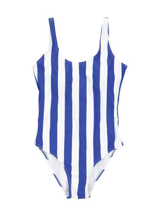 Sailor Striped One Piece Swimwear -