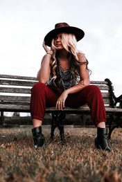 Shadow Dancer Distressed Western Hat | fedora |