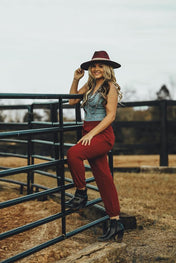 Shadow Dancer Distressed Western Hat | fedora |