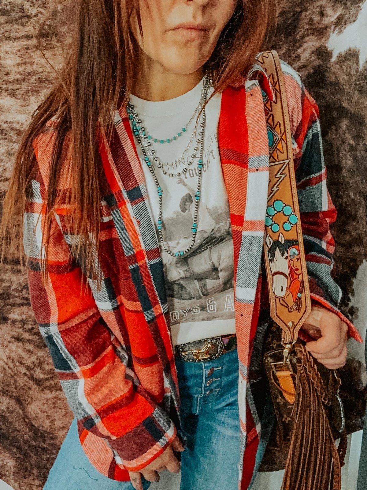 【IONSEOUL】Ots Rivet Western Jacket 5JH210 Stylish Boho Western Coats | Unique Outerwear | The Bevel Label