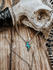 Small Bolt Pendant | necklace | Small Bolt Pendant - Western Boho Chic Boutique