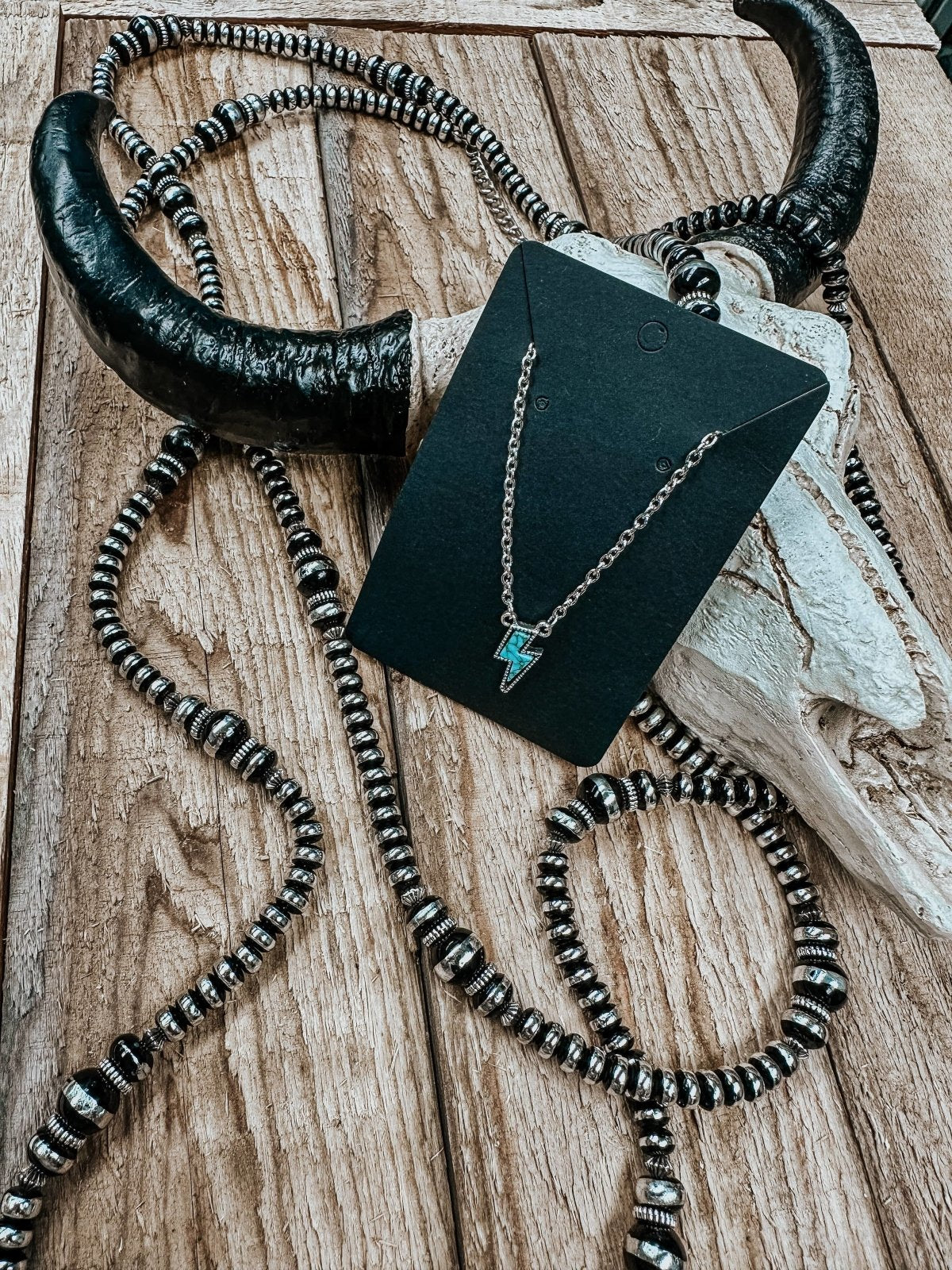 Small Bolt Pendant - necklace