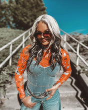 Snatched Denim Top | Shirts & Tops |