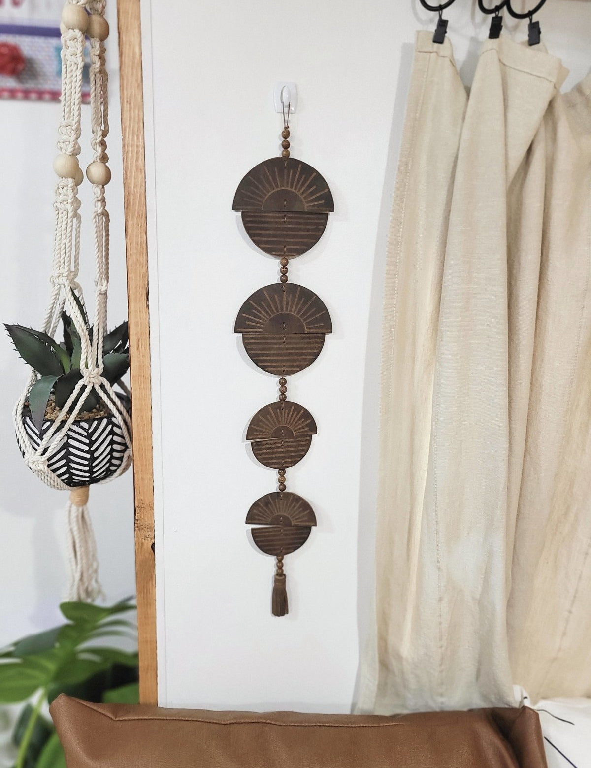 Sol Child Leather Wall Decor - leather wall hanging