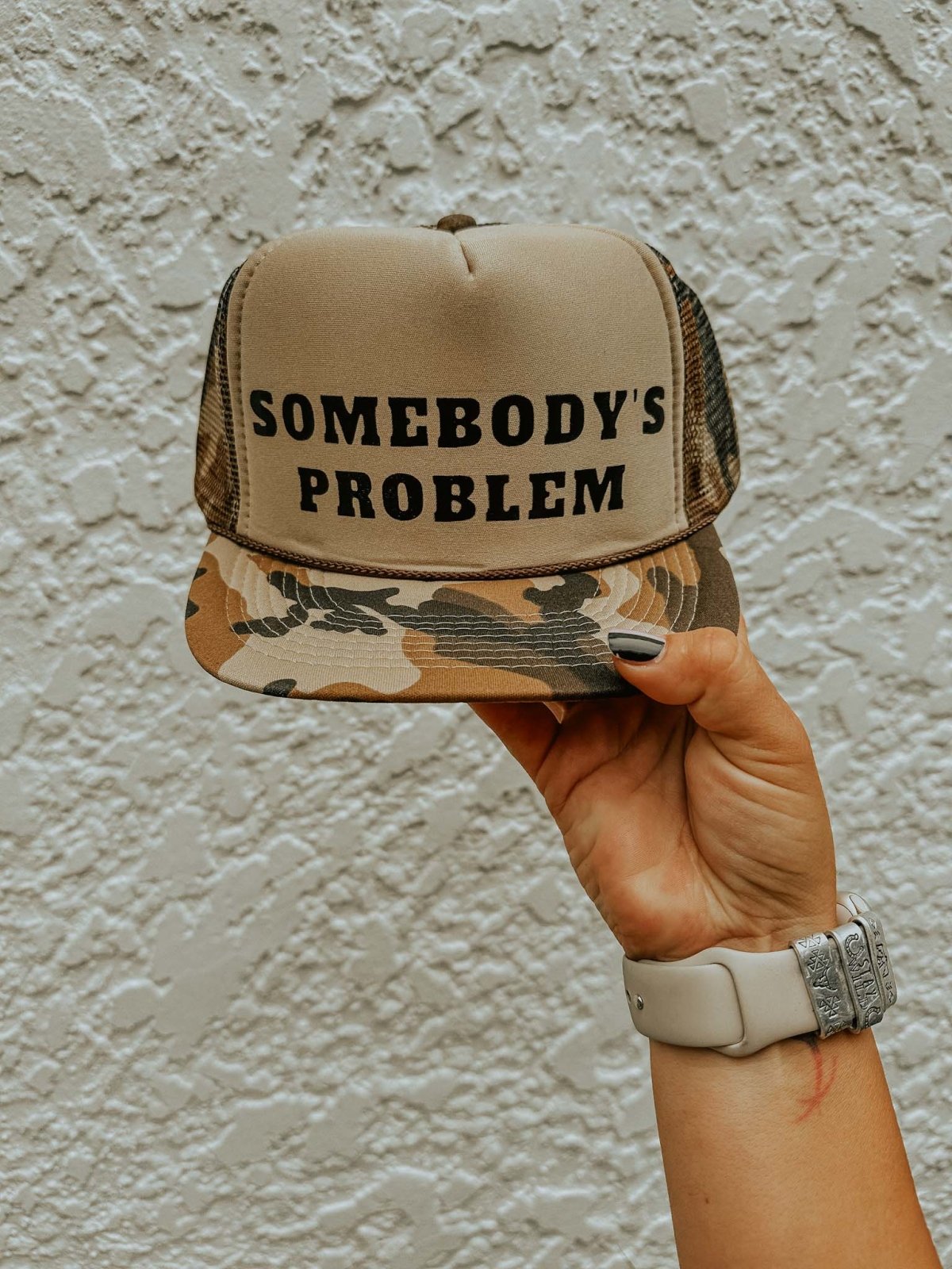 "Get In Good Necessary Trouble" Trucker Hat - Mesh Back Baseball Cap For Men & Women, Adjustable Snapback - View #5