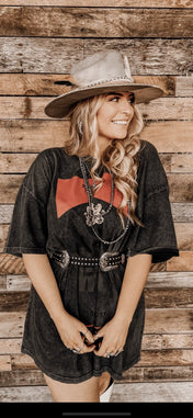 Charcoal Stay Wild T Shirt Dress | tee dress |