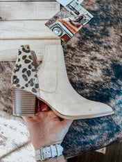 Tan Leopard Ankle Booties | ladies shoes | Tan Leopard Ankle Booties