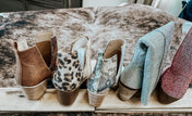 Tan Leopard Ankle Booties | ladies shoes | Tan Leopard Ankle Booties