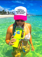 Tequila Never Broke My Heart Hat | trucker hat |