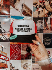 Tequila Never Broke My Heart Hat | trucker hat |