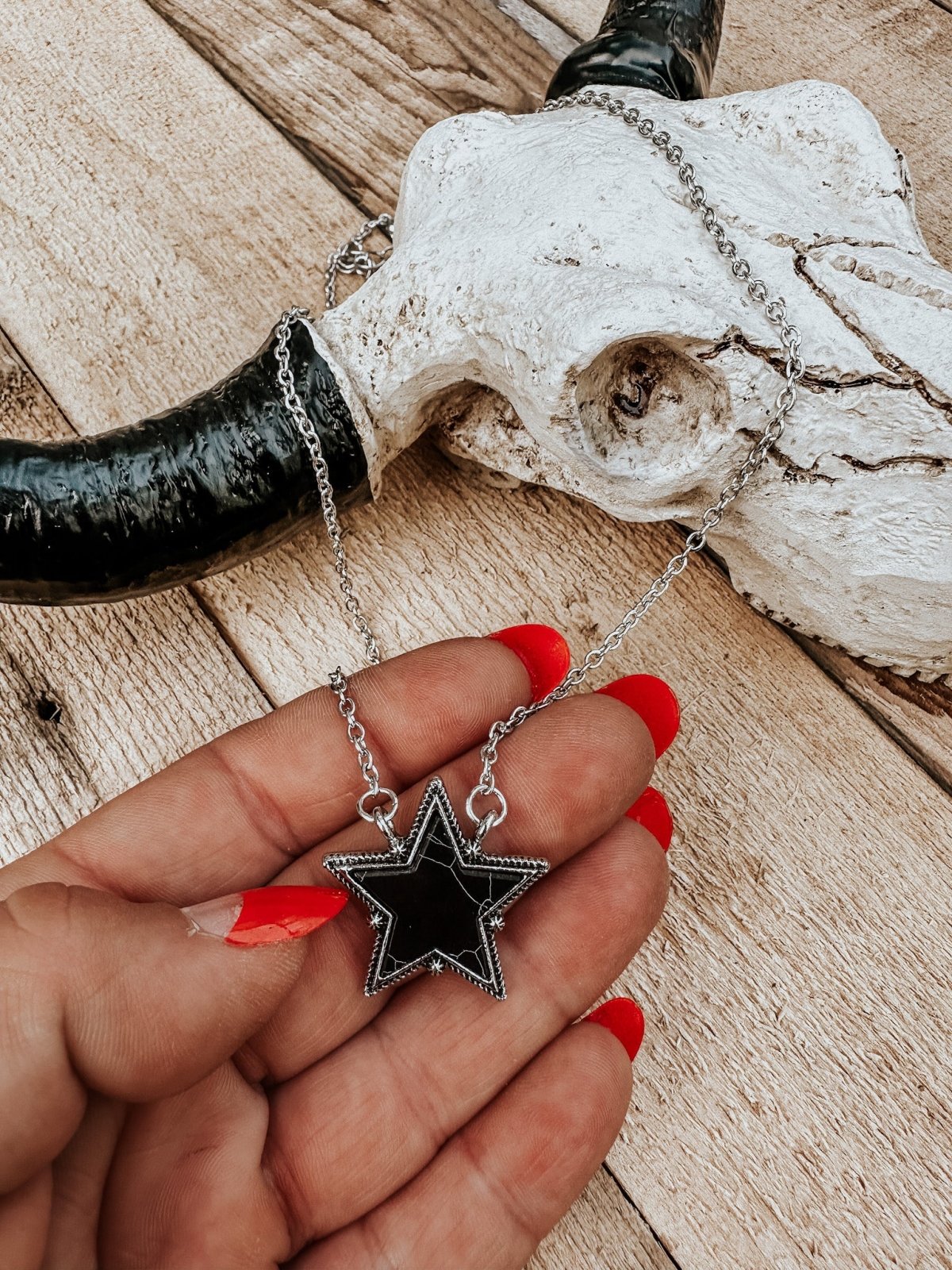 The Black Star Necklace - necklace