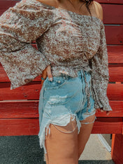 The Kicks Rhinestone Denim Shorts | denim shorts |