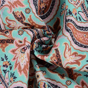 Turquoise Floral Maxi Dress - Dresses