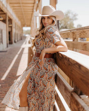 Turquoise Floral Maxi Dress | Dresses | Turquoise Floral Maxi Dress - Western Boho Chic Boutique