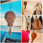Wanderlust Leather Air Freshener | leather air freshener | Wanderlust Leather Air Freshener - Western Boho Chic Boutique