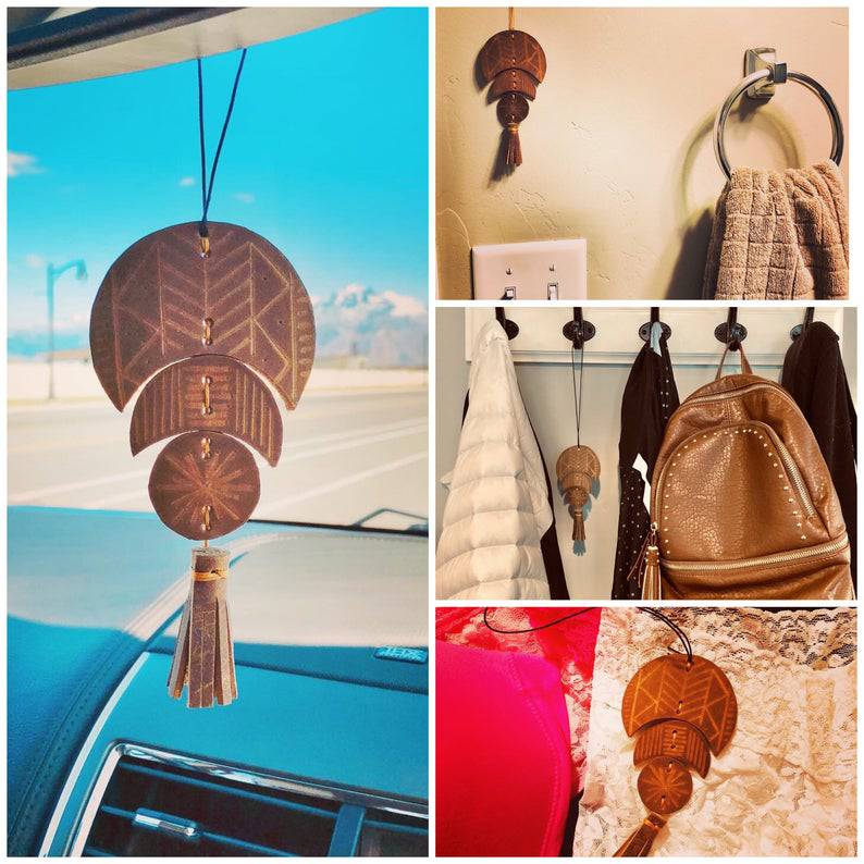 Wanderlust Leather Air Freshener - leather air freshener
