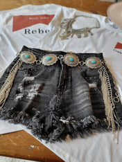 western concho chain belt | concho belt | western concho chain belt - Western Boho Chic Boutique