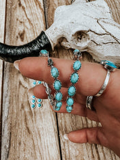 Western Turquoise Hoop Earrings | jewerly |